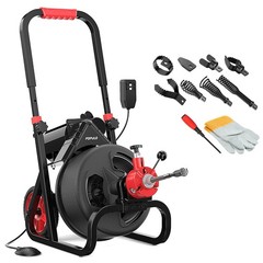 8 Piece Drain Snake Cutter Kit Manganese Steel AntiRust Drain Cleaning Tool Set