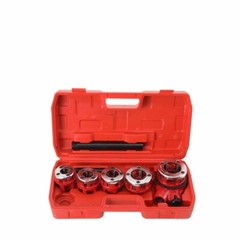 Ratchet Pipe Threader Kit Ratcheting Pipe Threading Hand Tool 5 Dies