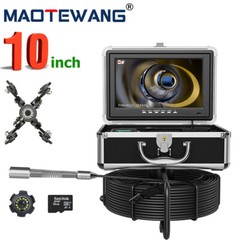 10inch Monitor 50M Sewer Drain Camera Pipe Inspection Camera 23MM 1080P DVR 16GB