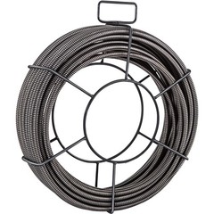 75ft Drain Cleaning Cable 3/8&Prime; Solid Core Sewer Auger Snake Clog Remover Tool