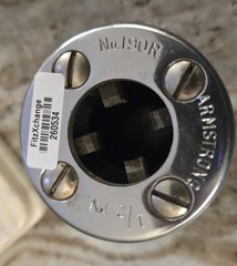 Armstrong USA Pipe Threader Die Head No. 190R SAE 1/2&rdquo; w/ Chrome Head 260530 34