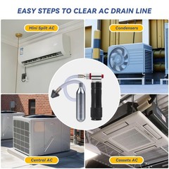 Black Red Upgraded Drain Device AC Line Cleaner 16G