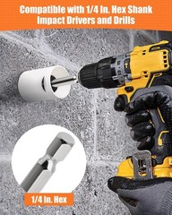 Inside Pipe Cutter for PVC Pipe with 5 Replacement Saw Blades, 1/4 Inch Hex Shan