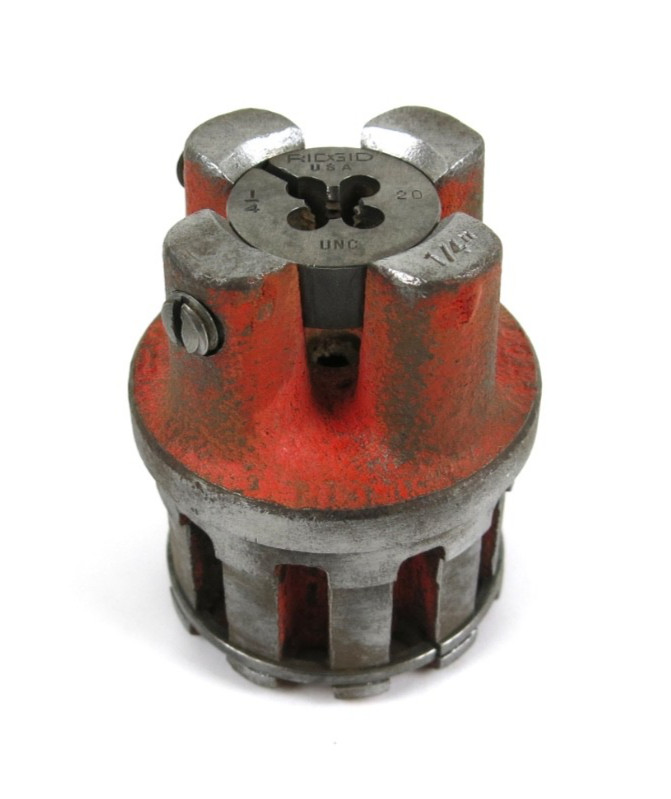 Ridgid 00R Pipe Threader 1/4&Prime; Die Head w/ 1/4&Prime;-20 UNC Bolt Die