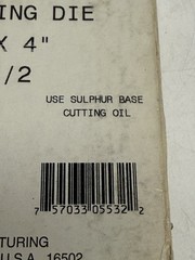 VINTAGE FACTORY SEALED Reed Cat No 2SP1 1/2 Size 1 1/2&Prime; Pipe Die 05532