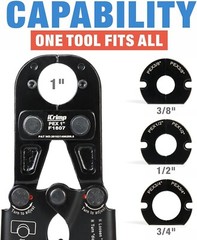 iCrimp F1807 PEX Crimper: Complete Tool Kit for Efficient Copper Connections