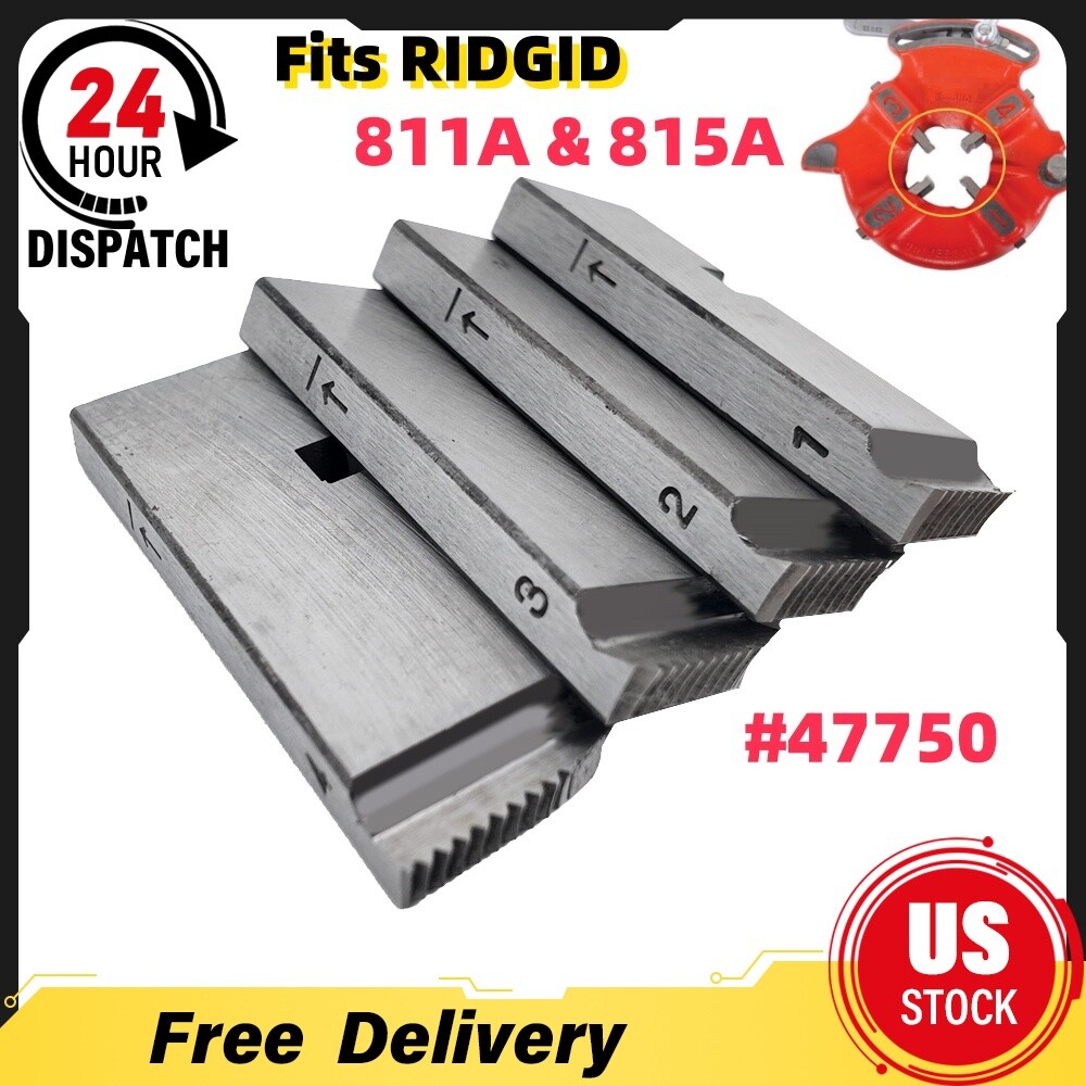 For Ridgid 1in-2in #47750 Alloy Steel Pipe Threading Dies NPT 811A and 815A