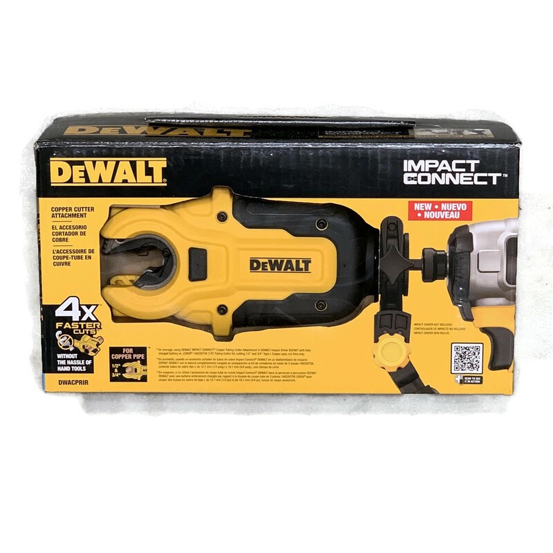 DEWALT DWACPRIR IMPACT CONNECT Copper Pipe Tubing Cutter Attachment