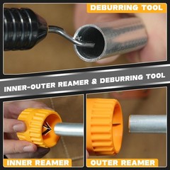Heavy Duty Pipe Cutter Set 1/8&rdquo;&ndash;2&rdquo; Tube Cutter w/ Deburring Tool & Reamer