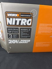 WX891L WORX Nitro 20V Power Share 25&prime; Cordless Drain Auger New Open Box Tool