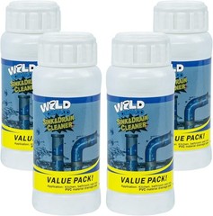 4-Piece Wild Tornado Powerful Drain Cleaner Powder for Quick Pipe Unclogging