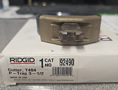 RIDGID (92490) T404 3-1/2&Prime; P-TRAP CUTTER *BRAND NEW IN BOX*