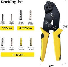 Adjustable Metal Aglet Crimping Tool for 3/4/4.5mm Shoelaces and Aglets