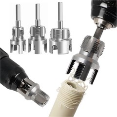 3pcs PVC Pipe Threader Kit 1 2 3 4 1 Inch Internal External Thread Tool Plumbing
