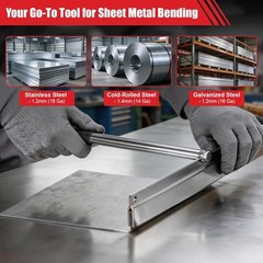 12 Inch Sheet Metal Bender Hand Tool, Manual Hemming Tool & Hand Seamer for S&hellip;