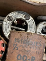 RIDGID & Beaver Pipe Threader Die Heads Lot 3/8 1/2 3/4 1&rdquo; OO-R + Parts Lot