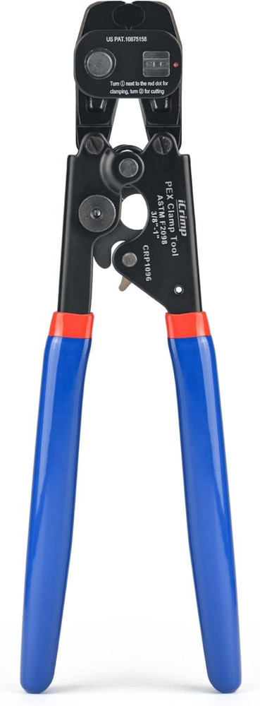 PEX Cinch Clamp Tool 3/8&Prime;&ndash;1&Prime; Ratchet Crimp & Removal Tool for Stainless Clamps