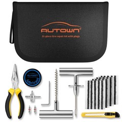 Flat Tire Repair Kit with Plugs 31 Pcs for Car, Motorcycle, ATV, Jeep, Truck,&hellip;