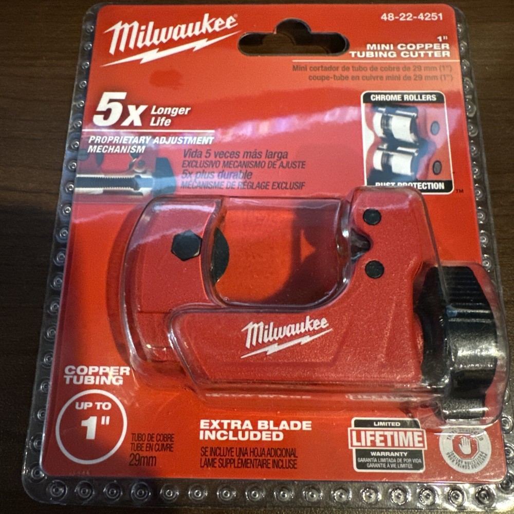 Milwaukee Tool 48-22-4251 1&Prime; Mini Copper Tubing Cutter Plumbing