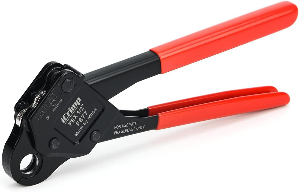 Stainless Steel Pressing Sleeves Crimping Tool for PEX Pipe (1/2-Inch)