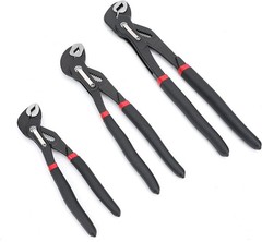 3-Piece Quick Release Groove Joint Pliers Set, Drop Forged Chrome Vanadium Steel