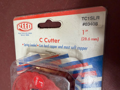 Reed Mfg 03408 TC1SLR 1&Prime; C-Cutter, Spring Loaded, Cuts Hard And Most Soft Copper