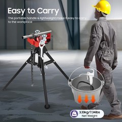 Handheld Oiler Bucket Oil Gun Kit Lubricator of Pipe Threader Threading Machine