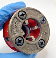 RIDGID 1/2 in. 00-R Manual Ratchet NPT Pipe Threading Die Head *PREOWNED* #T27