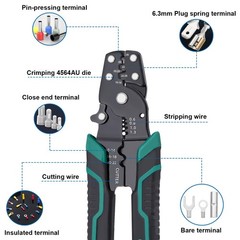 160PCS Bullet Wire Connectors with Crimping Tool Assortment Kit 22-16/16-14/12-1