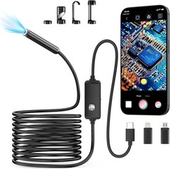 Pipe Inspection Camera Endoscope Video Sewer Drain Cleaner Waterproof Snake USB