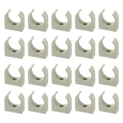 100Pcs U-Shaped Water Pipe Clamps, PPR Pipe Clips Fit for 25mm/0.98&Prime; OD, Grey