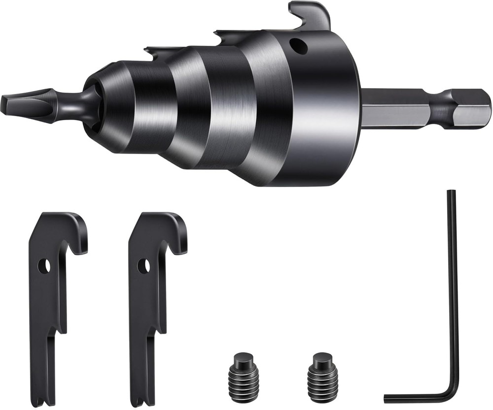 1/2&rdquo; 3/4&rdquo; Power Conduit Reamer Tools Kit Includes 3 Reamer Replacement Blades