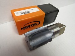 HERTEL PIPE TAP: 1-1/4-11-1/2, NPTF, 5 FLUTES, HIGH SPEED STEEL TiCN FINISH USA