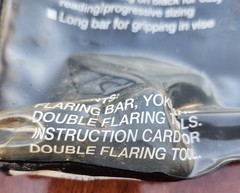 Sears Craftsman Nos Automotive Flaring Tool 51255 Bar Yoke Double Flaring Tool