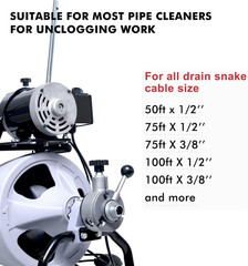 Drain Snake Drill Attachments,8-Piece Drain Cleaner Combination Cutter Heads, Us
