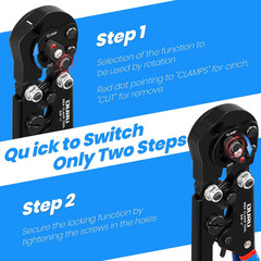 2 in 1 Pex Crimping Tool Cinch and Remove Combo Function Pex Pipe Crimp Tool Fro