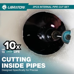 Libraton Inside Pipe Cutter for PVC Pipe, Internal Plastic Cutter Plumbing Tools