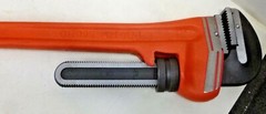 NEW! PROTO Straight Pipe Wrench, Cast Iron, Jaw Capacity 8 in, OAL 60&Prime;, J860HD