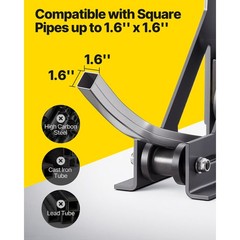 VEVOR TR-40 Tube Roll Bender 40mm Roller Bender for Flat/Square/Rectangular Pipe