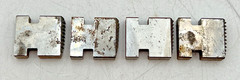 RIDGE TOOL CO RIDGID 2&Prime; PIPE THREADING DIES SET OF 4 NEW W/SURFACE RUST BOX 2