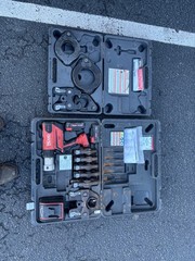 RIDGID RP 350 PRESS TOOL KIT &ndash; 1/2&Prime;-4&rdquo; JAWS, 2 BATTERIES, CHARGER & MANUALS