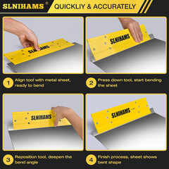Sheet Metal Bender, 12 Inch Folding Tool for HVAC, Ductwork, Precision Folding T