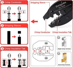 36Pcs Spark Plug Wire Crimping Tool Spark Plug Wire Crimper Kit with 36PCS Boot