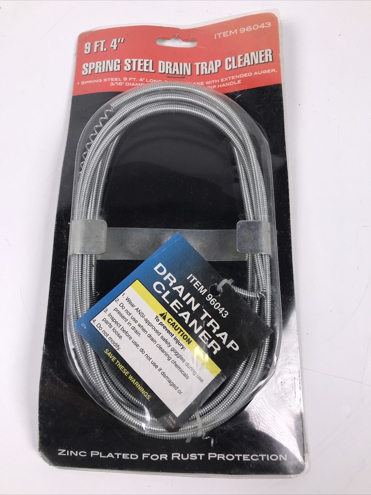 10 ft. Spring Steel Auger Sewer Snake Drain & Trap Cleaner (USA SELLER) SALE !!