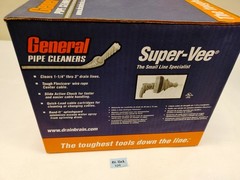 General Wire Super-Vee Drain and Sewer Cleaning Machine W/ 25&prime; x 1/4&Prime; Cable SV-F