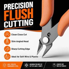 5-Inch Mini Wire Cutters Plier for Jewelry Making & Model Kits | Compact Flush C