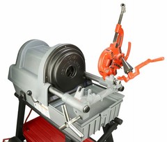 Reconditioned RIDGID&reg; 1822-I Auto Chuck Pipe Threader with 815A HSS Dies & Cart