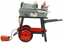 Reconditioned RIDGID&reg; 1822-I Auto Chuck Pipe Threader with 815A HSS Dies & Cart