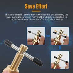 Olive Puller Brass Pipe Olive Tool Fitting Thread Remover 1/2&Prime; & 3/4&Prime; Ferrule