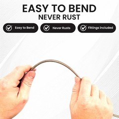 25 Feet of 3/16 Inch 4.75 mm Copper Nickel Brake Line .028&Prime; Wall Thickness wi&hellip;